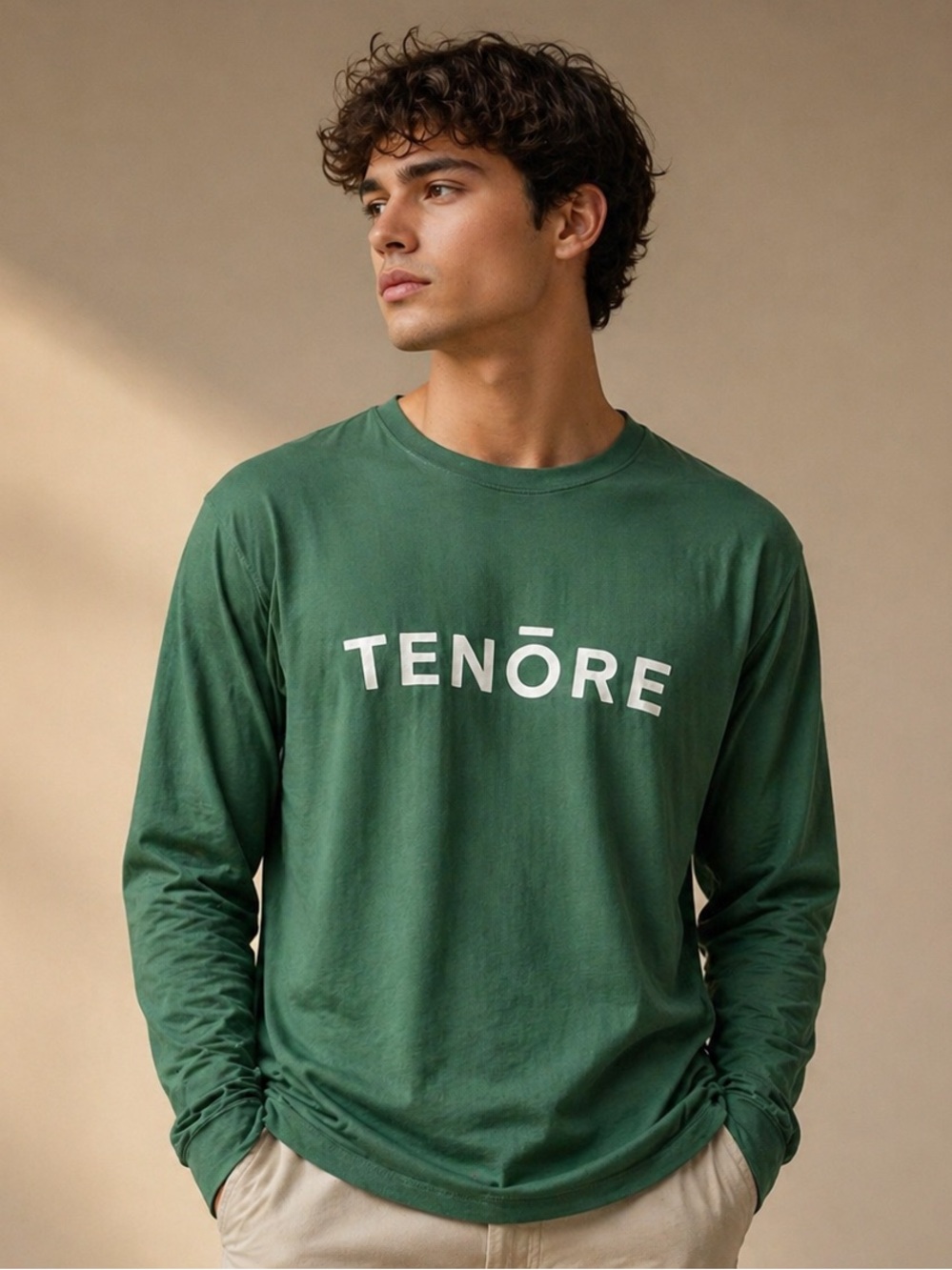 Tenōre Green Long Sleeve Tee – Size L (NWOT)
